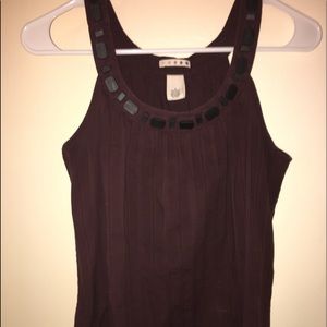 Sleeveless cotton blouse